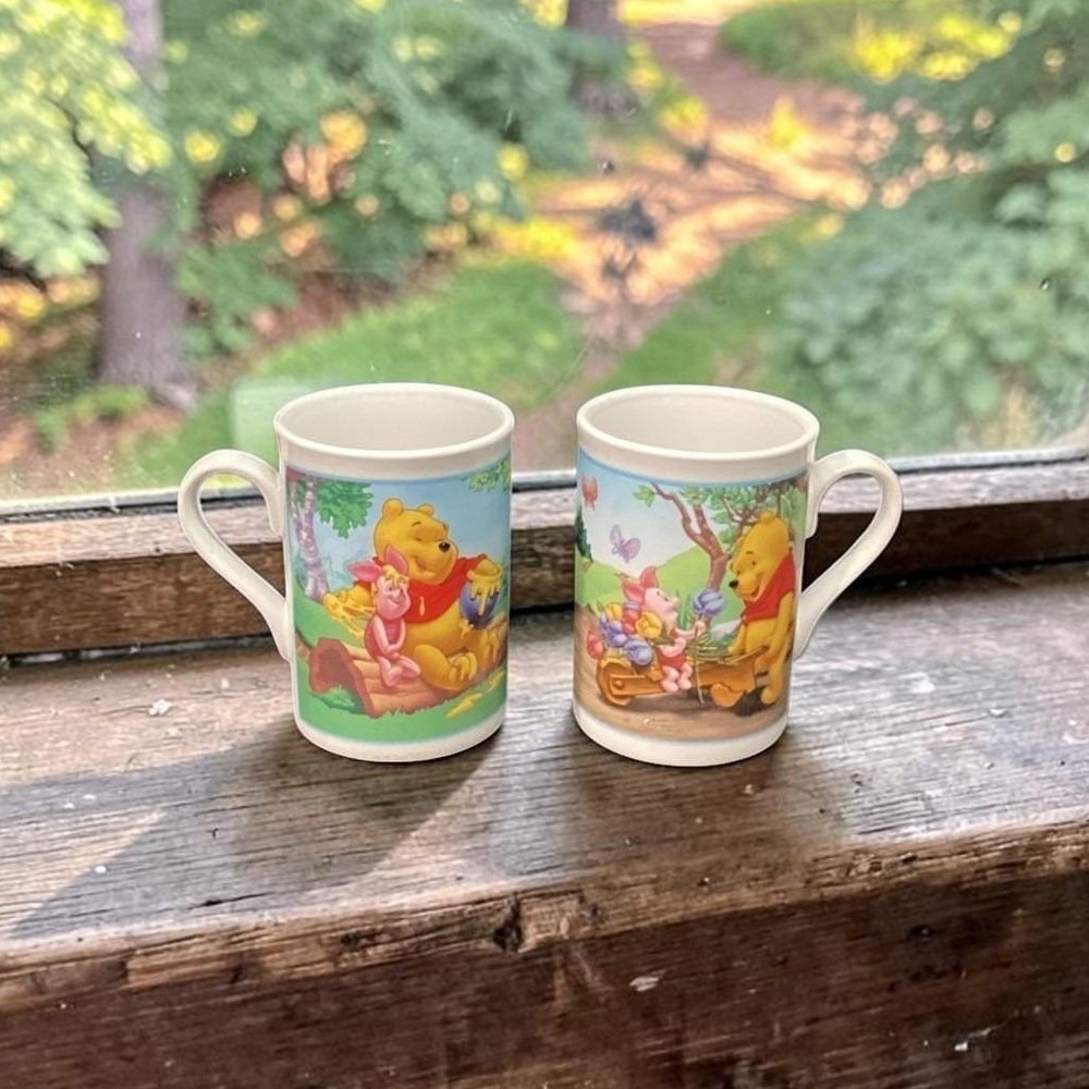 Houston Harvest Winnie the Pooh, Tigger & Piglet Coffee Cups, Set of 2, Disney